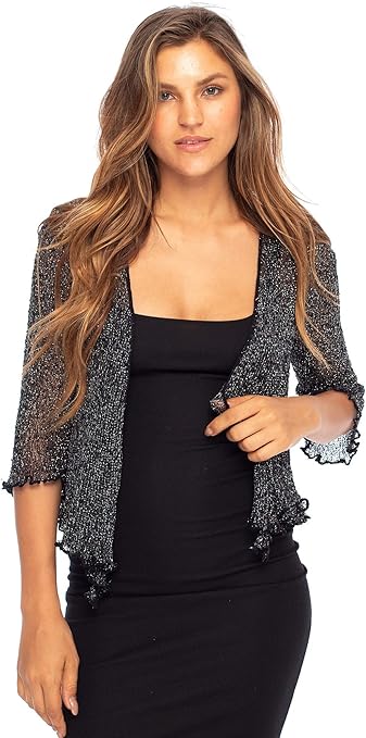 silver shrug cardigan