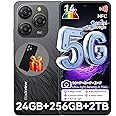 Blackview Shark 9 5G Phones Unlocked, Octa-Core 24GB+256GB/SD 2TB Smart Phone, Android 14 Smartphone, 50MP Camera Android Cell Phones, 6.67" FHD+, 530181 Score, 5000mAh+Fast Charge, Smart AI, NFC