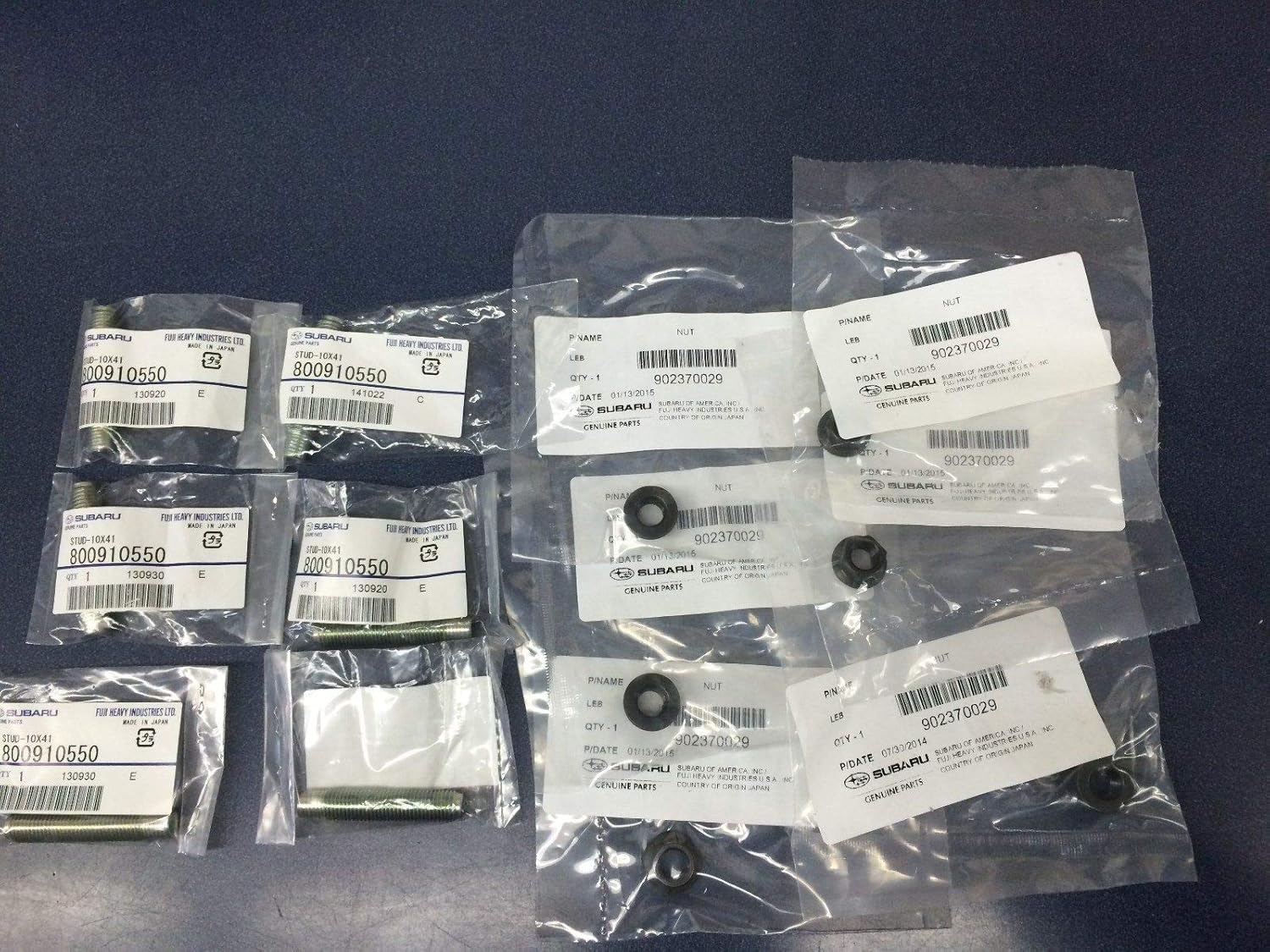 Subaru Exhaust Manifold Stud & Nut Kit WRX STI Legacy Impreza Forester