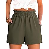 ANRABESS Shorts for Women Summer Casual Elastic High Waisted Dressy Lounge Shorts Comfy Bottoms 2026 Beach Vacation Clothes