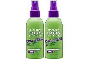 Garnier Fructis Style Curl Renew Reactivating Milk Spray For Curly Hair, 5 Ounce (Pack of 2) (Packaging May Vary)
