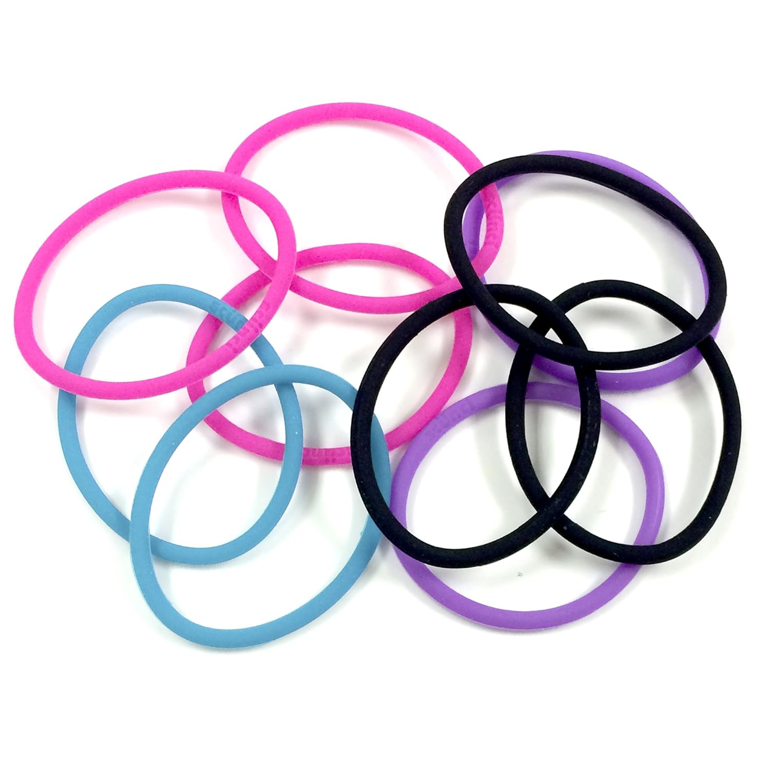Scunci No-Slip Grip Evolution Jelly Ponytailers, Strong Hold, Assorted Colors, 14-Pcs per pack (1-Pack) : Ponytail Holders : Beauty