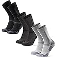 DANISH ENDURANCE Hiking Socks, Merino Wool Socks, Anti Blister, Cushioned, Breathable, Men & Women, 3-Pack