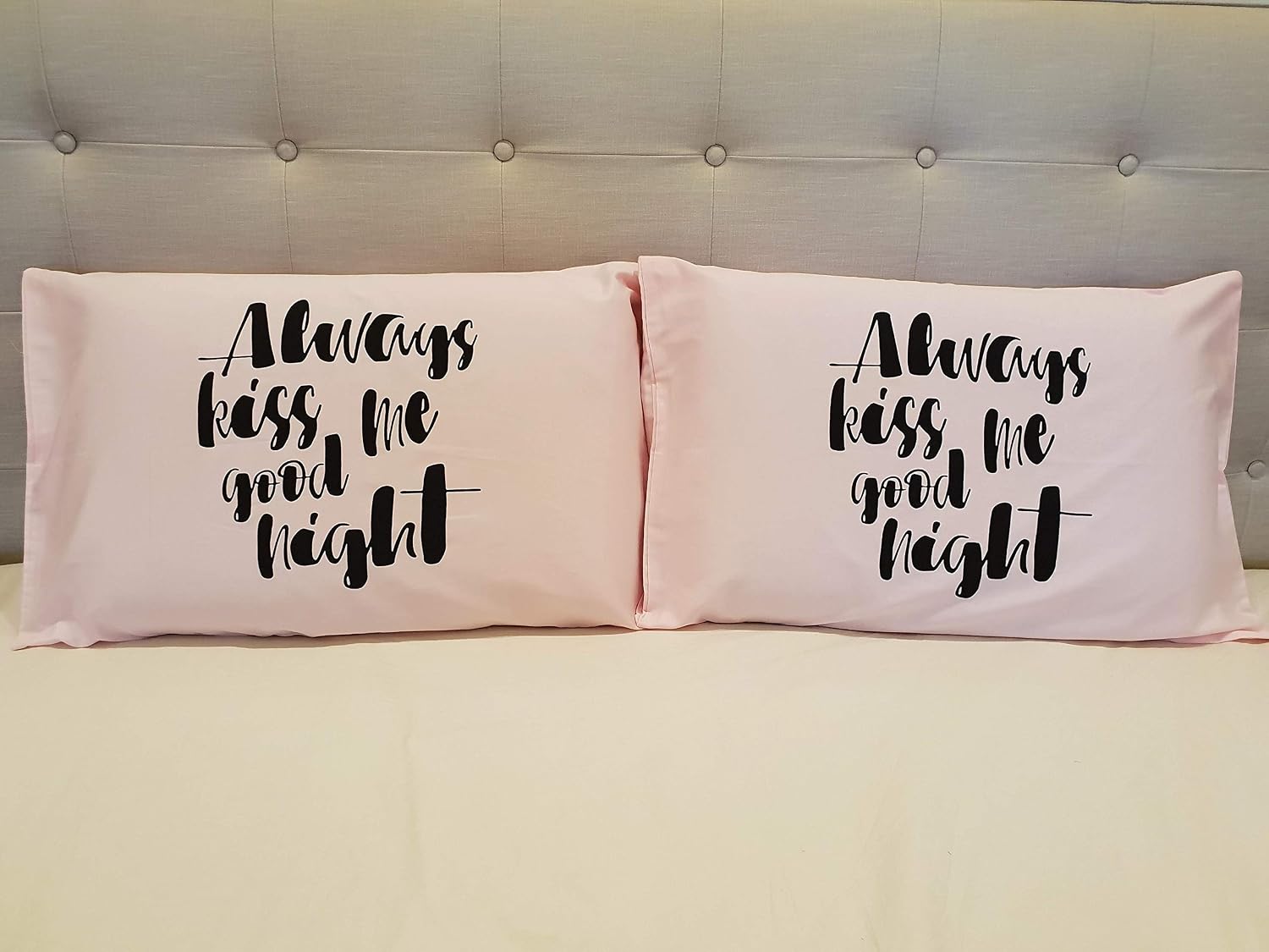 Buy American Pillowcase Cotton Couple Romantic Printed Always Kiss