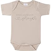 BIBIBLISSBABY Pregnancy Announcement for Grandparents Gift,Little Answered Prayer Pregnancy Announcement Outfit,Baby Announce