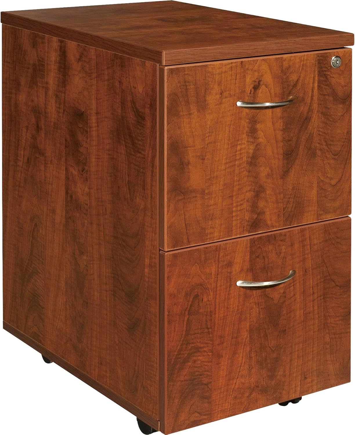Lorell Mobile Pedestal, File/File, 16 by 22 by 28-1/4-Inch, Cherry: Home & Kitchen