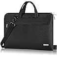 Voova Laptop Bag 13 14 Inch, Waterproof Computer Sleeve Carrying Case with Shoulder Straps & Handle Compatible with Macbook Air 13 M2/M3/M4, MacBook Pro 13/14, HP Dell Lenovo Chromebook 14, Black