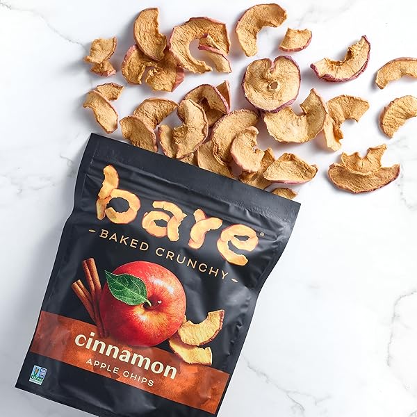BARE BAKED CRUNCHY, APPLES CINNAMON, 3.4 OUNCE (PACK OF 6)