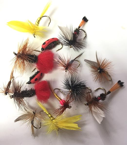 Fishing Flies DRY FLY Selection Classic Selection 14 Flies PACK6 Amazon.co.uk Sports & Outdoors