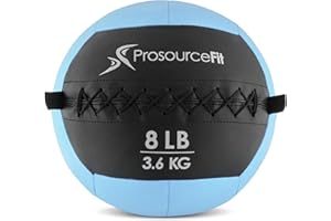 ProsourceFit Soft Medicine Balls, Wall Balls and Full Body Dynamic Exercises, Gray 25 LB