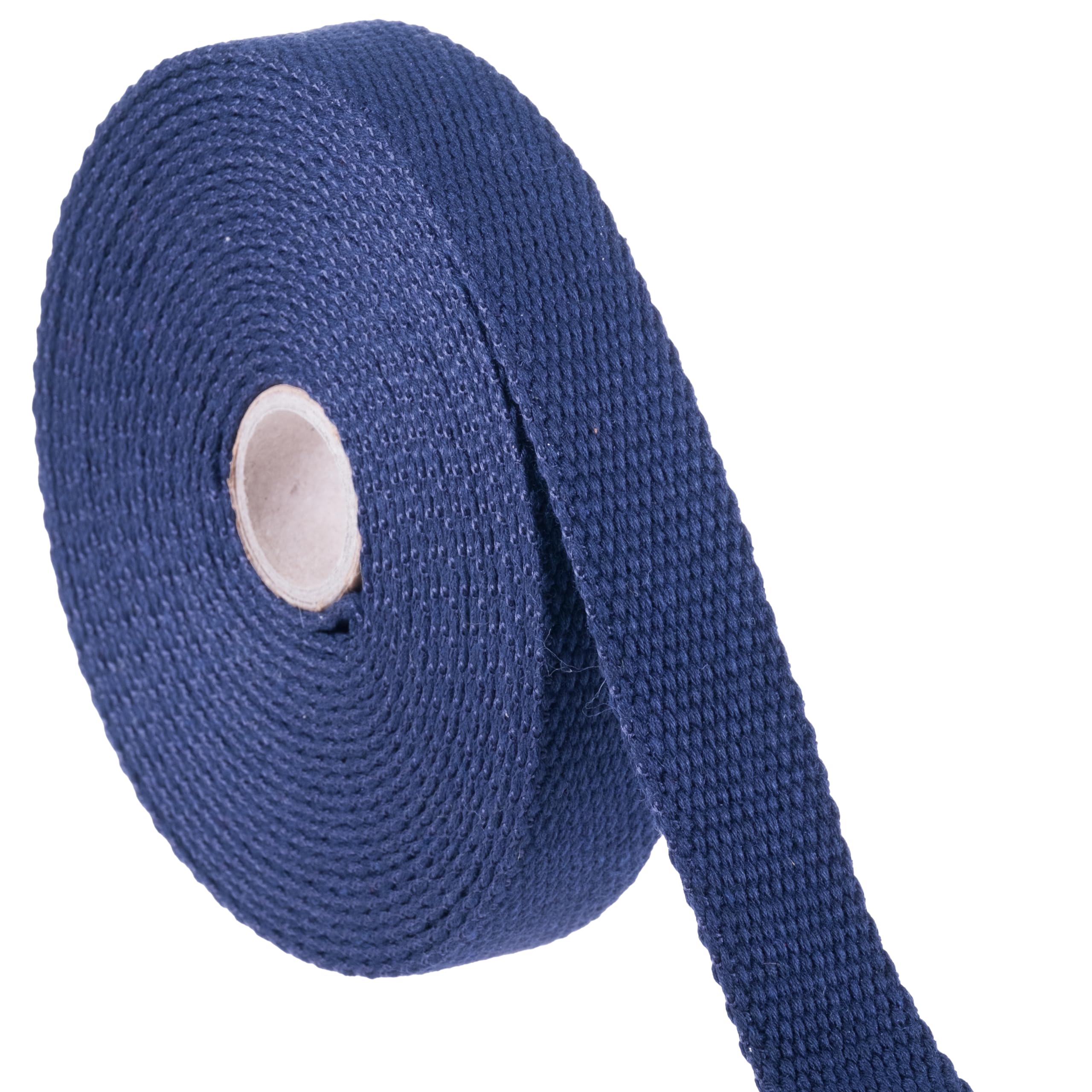 Shelver Heavy Duty Cotton Webbing Strap, 1 or 1.5 Inches and Colours, 5m (Navy, 25mm) — image 1