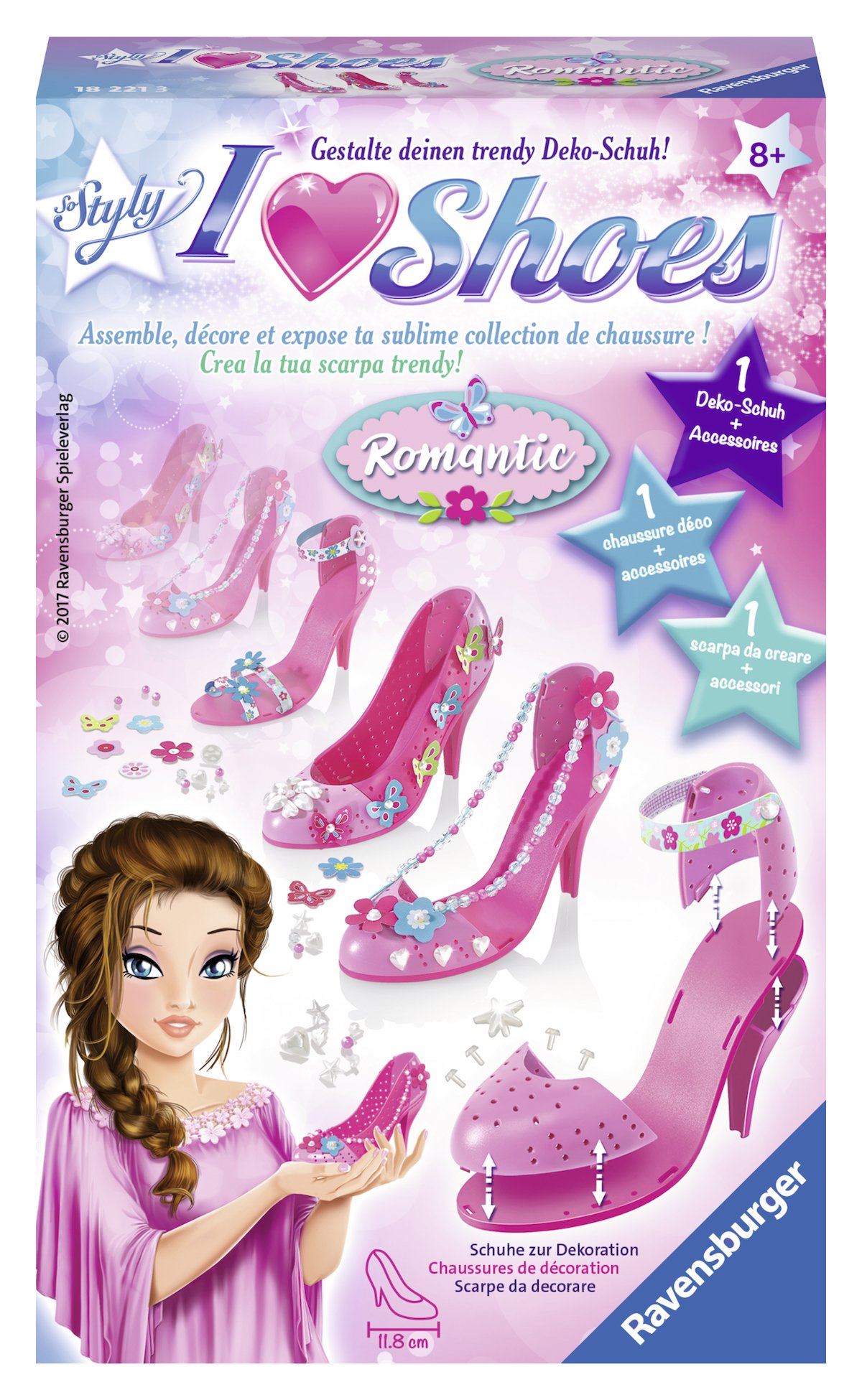 Ravensburger 182213 "So Styly I Love Shoes Romantic Craft Kit