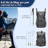 TheFitLife Hiking Trekking Poles 2 Pack Antishock Quick Lock Telescopic view 4