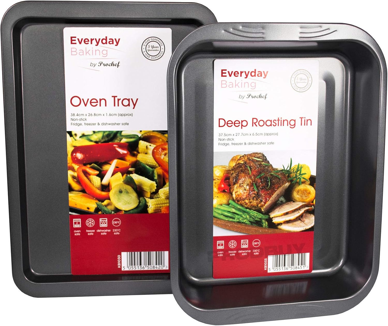 ProChef Brand NonStick Baking Tray Sets (Oven Tray & Deep Roasting Tin) Amazon.co.uk Kitchen