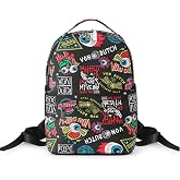 Von Dutch Large Vegan Leather Backpack for Adults (Black Jax, Large) | 7.25 x 11.5 x 19.5 in, 3 Zippered Compartments, 26-Liter Volume