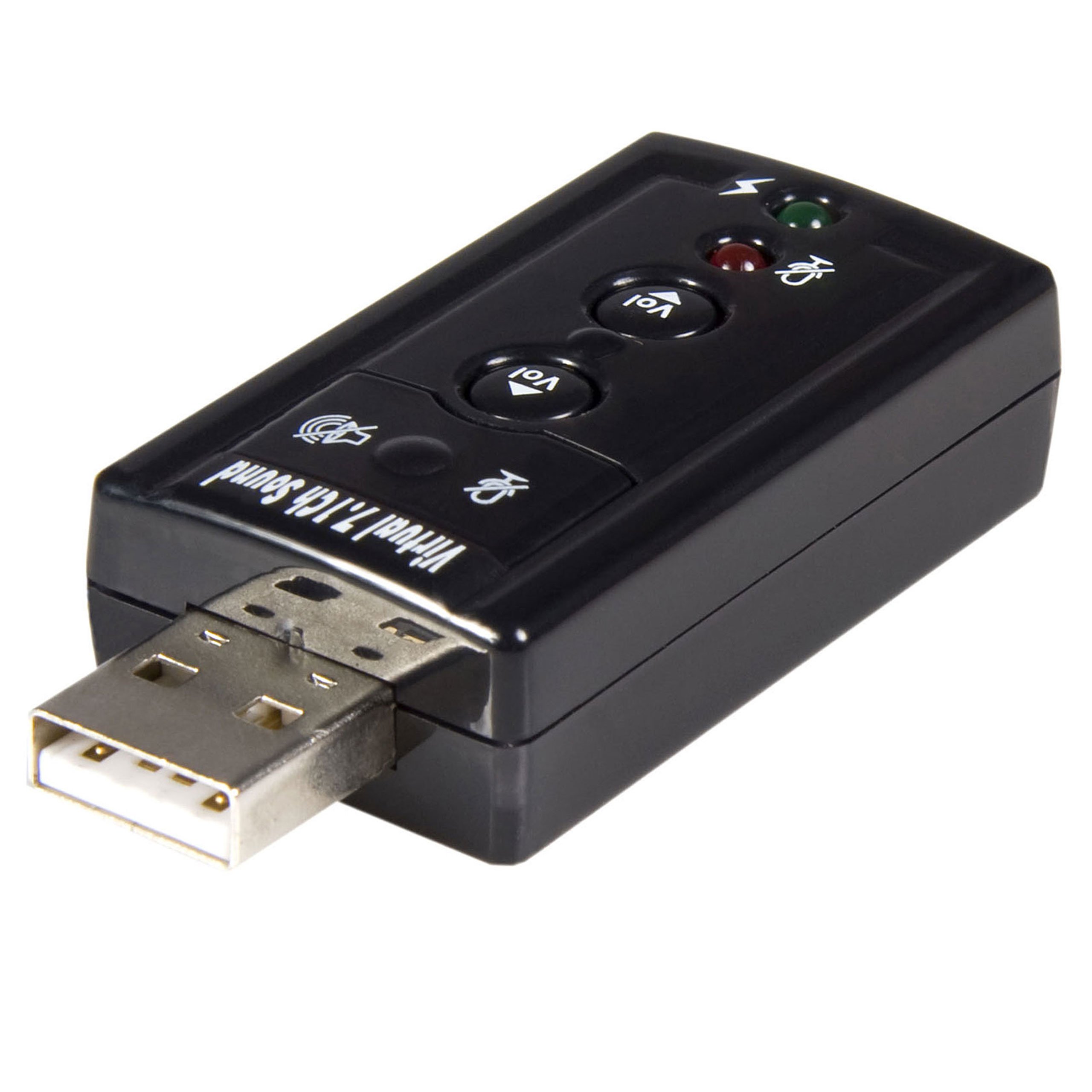 StarTech.com Virtual 7.1 USB Stereo Audio Adapter External Sound Card - Sound card - stereo - USB 2.0 (ICUSBAUDIO7)