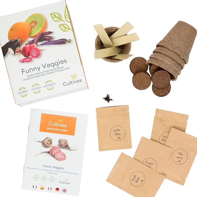 Cultivea – Mini Kit Huerto de Verduras Insólitas – 100% Semillas ...