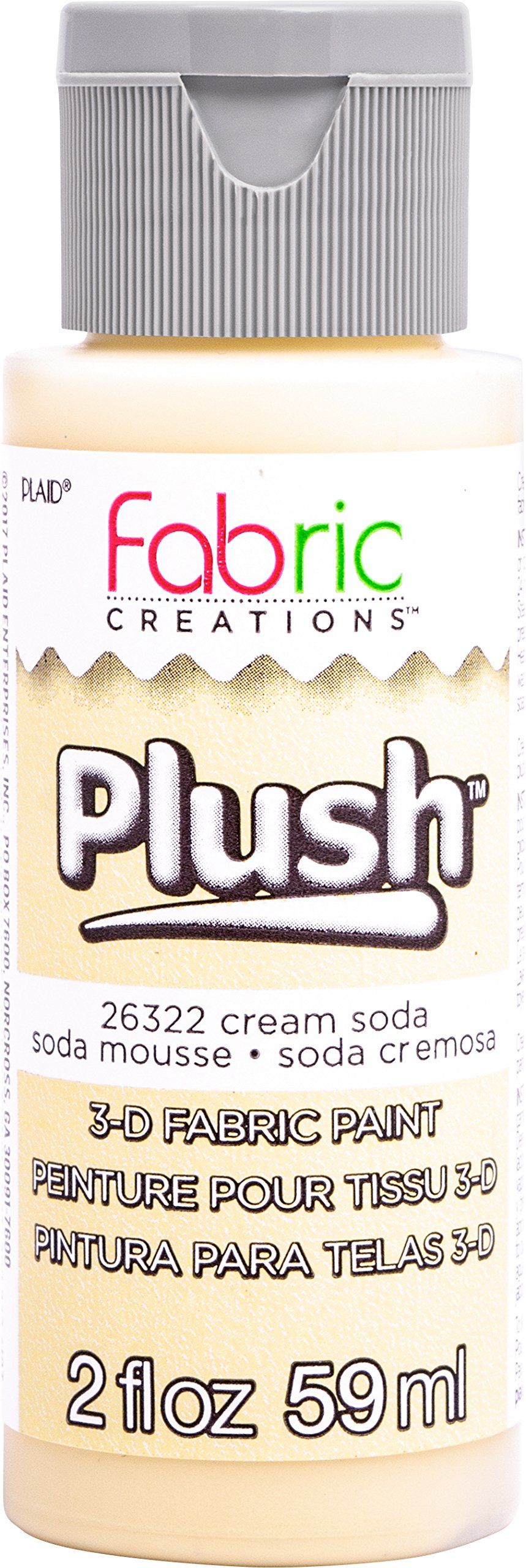 PLAID ENTERPRISES, INC. Fabric Creations Cream SODA, 59 ml (Pack of 1)