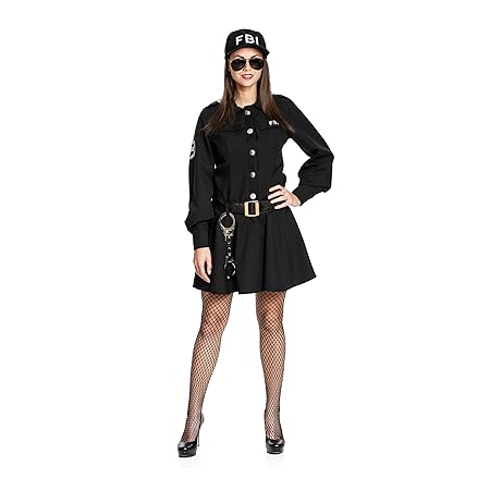 Kostümplanet® Polizei-Kostüm Damen sexy FBI Agentin Kostüm Polizistin Größe 36/38