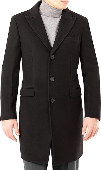 calvin klein slim fit overcoat
