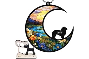 VINATIMES 6'' Maltese Dog Memorial Suncatcher Personalized Name Dog Breed Pet Ornament Window Car Hanging Sympathy Gift for Loss of Pet Passed Away Remembrance Gift for Dog Lovers SCD-B11-6-76