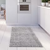 THE RUGS Shaggy Living Room Rug 60x110 cm Grey Soft Durable 30 mm view 2