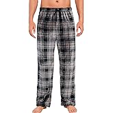 ENJOYNIGHT Mens Fleece Pajama Pant Fluffy Sleep Bottoms Plush Lounge Pjs