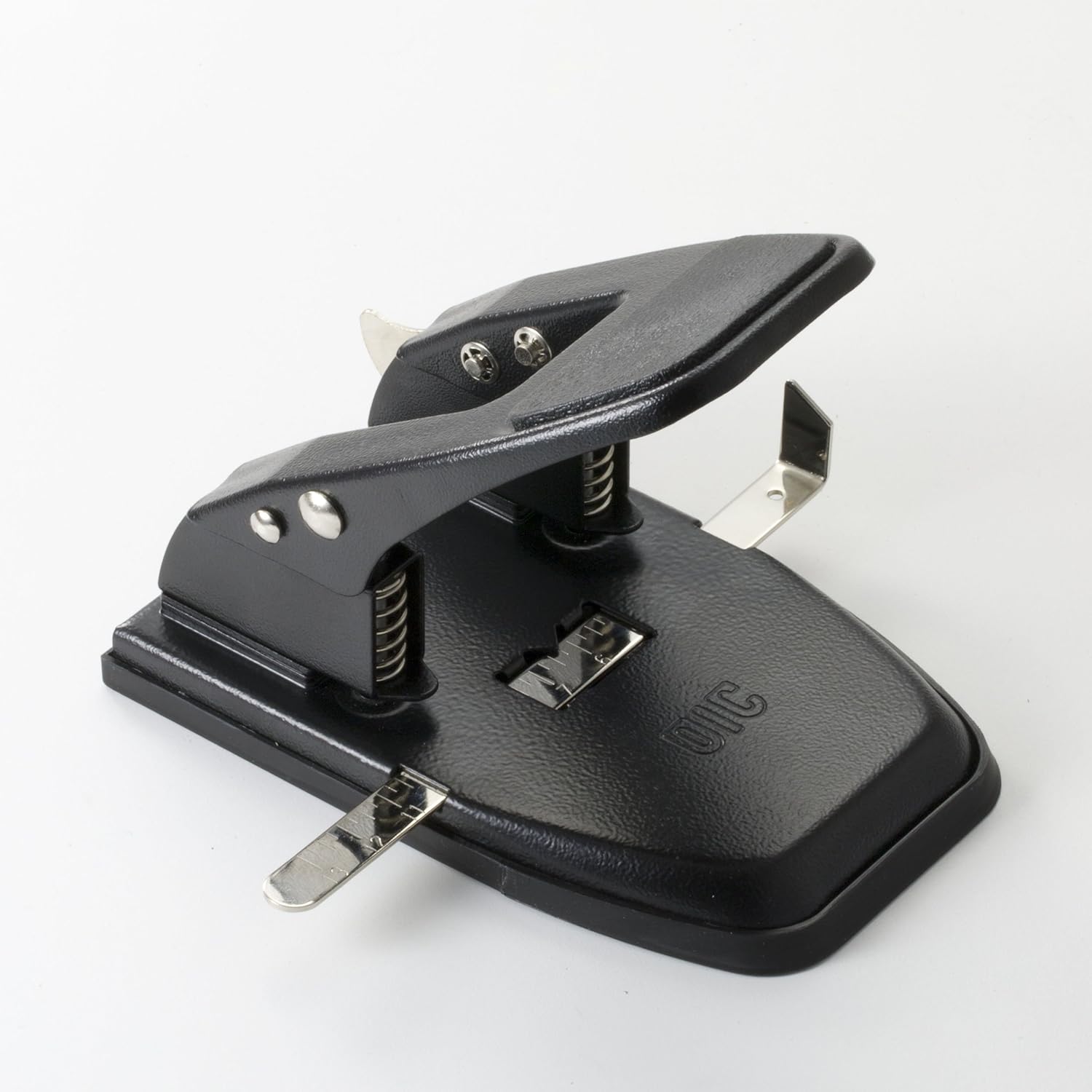 Officemate Heavy Duty 2-Hole Punch, Padded Handle, Black, 50-Sheet Capacity (90082), Model Number: OIC90082 : Manual Multi Hole Paper Punches : Office Products