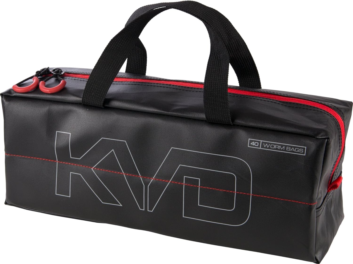 Plano KVD Worm Speedbag, Premium Tackle Organization (holds 40 worm bags), Black/Grey/Red, Large : Sports & Outdoors