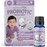 Legendairy Milk Baby Probiotic Drops, Colic Support, 0+ Months, 33 Servings | USDA Organic Baby Probiotic Drops With 4 Strains and 2B CFU Support Digestion, Occasional Gas and Immune Health, MCT Oil.