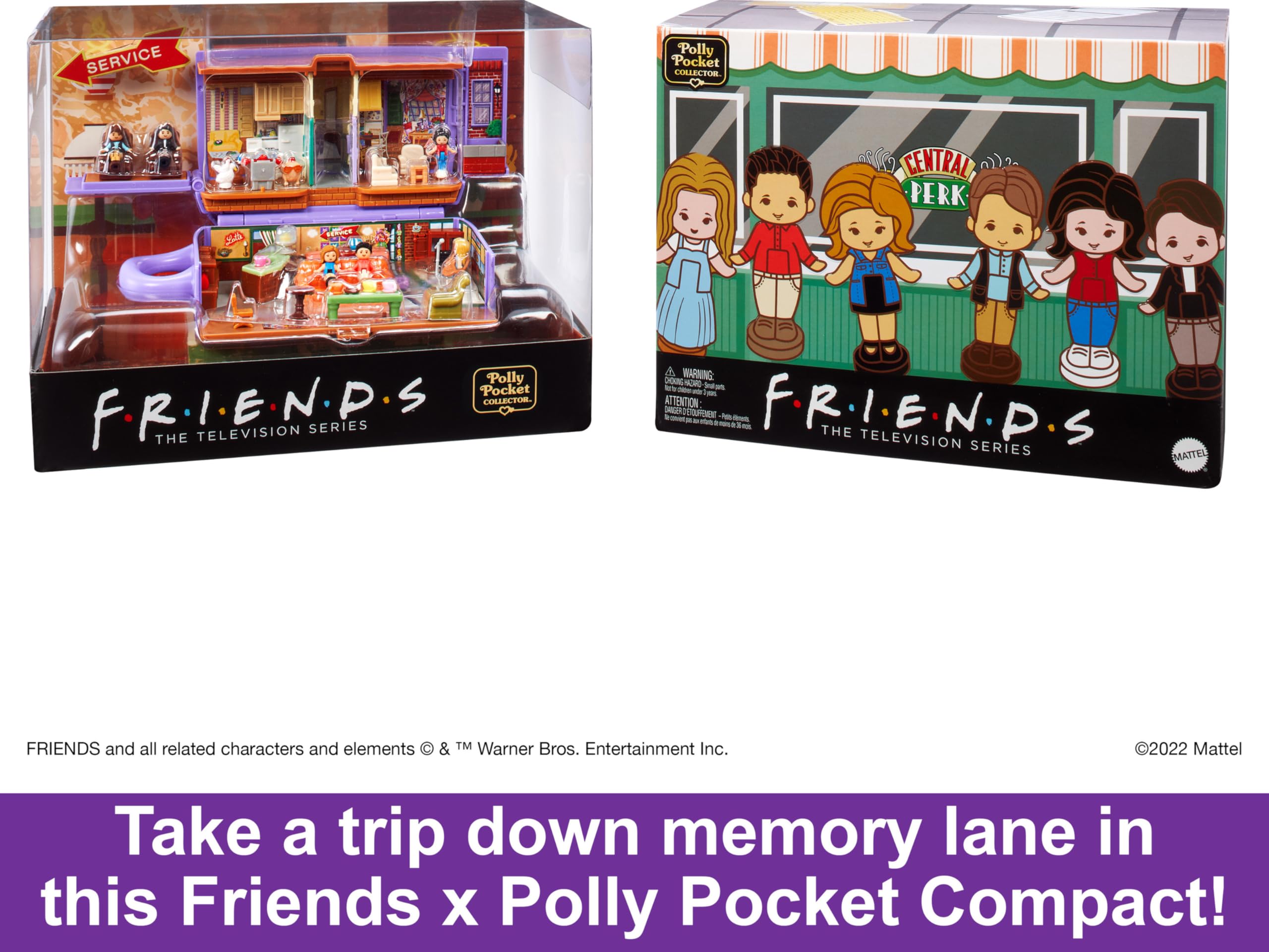 Polly Pocket Playset, Friends Compact with 6 Dolls and 9 Accessories