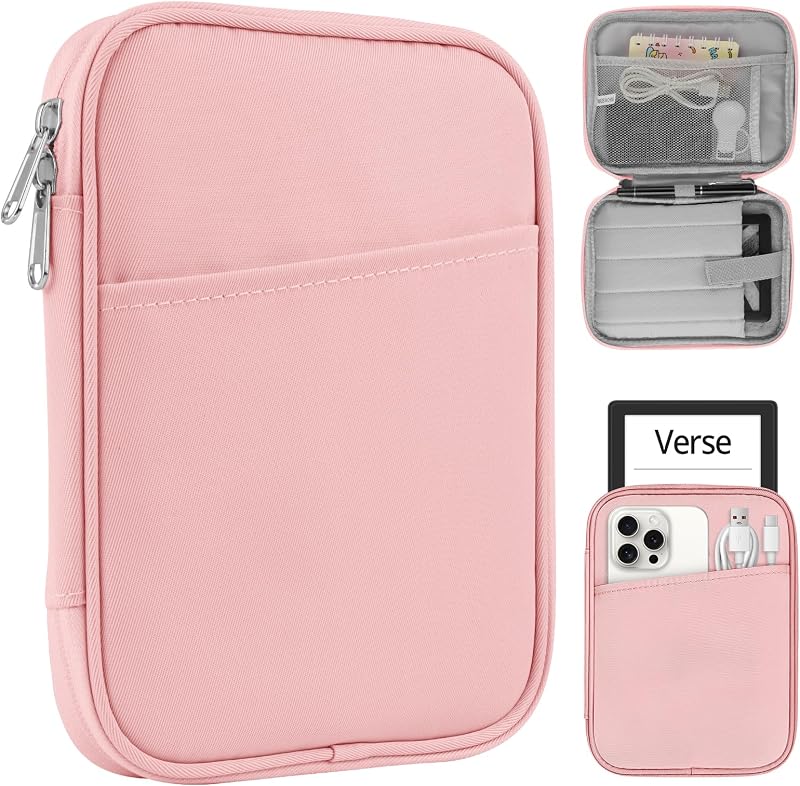 HoYiXi Universal Sleeve Bag 6-7 Inch E-Reader Pink Anti-Drop Case