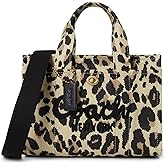 COACH Women's Camo Printed Canvas Cargo Tote 26