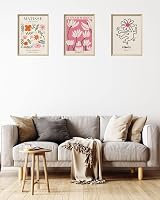 UPWOIGH Framed Wall Art Abstract Henri Matisse 30x40cm Set of 3 Pink Beige view 2