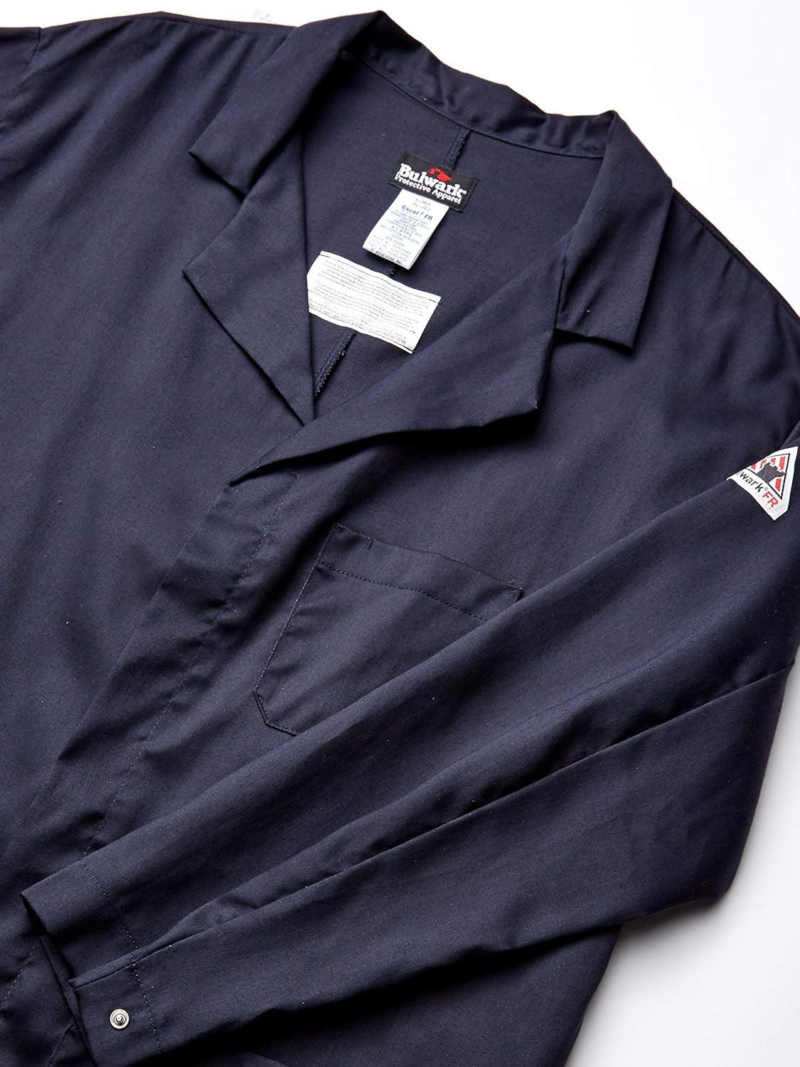 Bulwark FR mens Fr Concealed Snap-front Lab Coat: Clothing