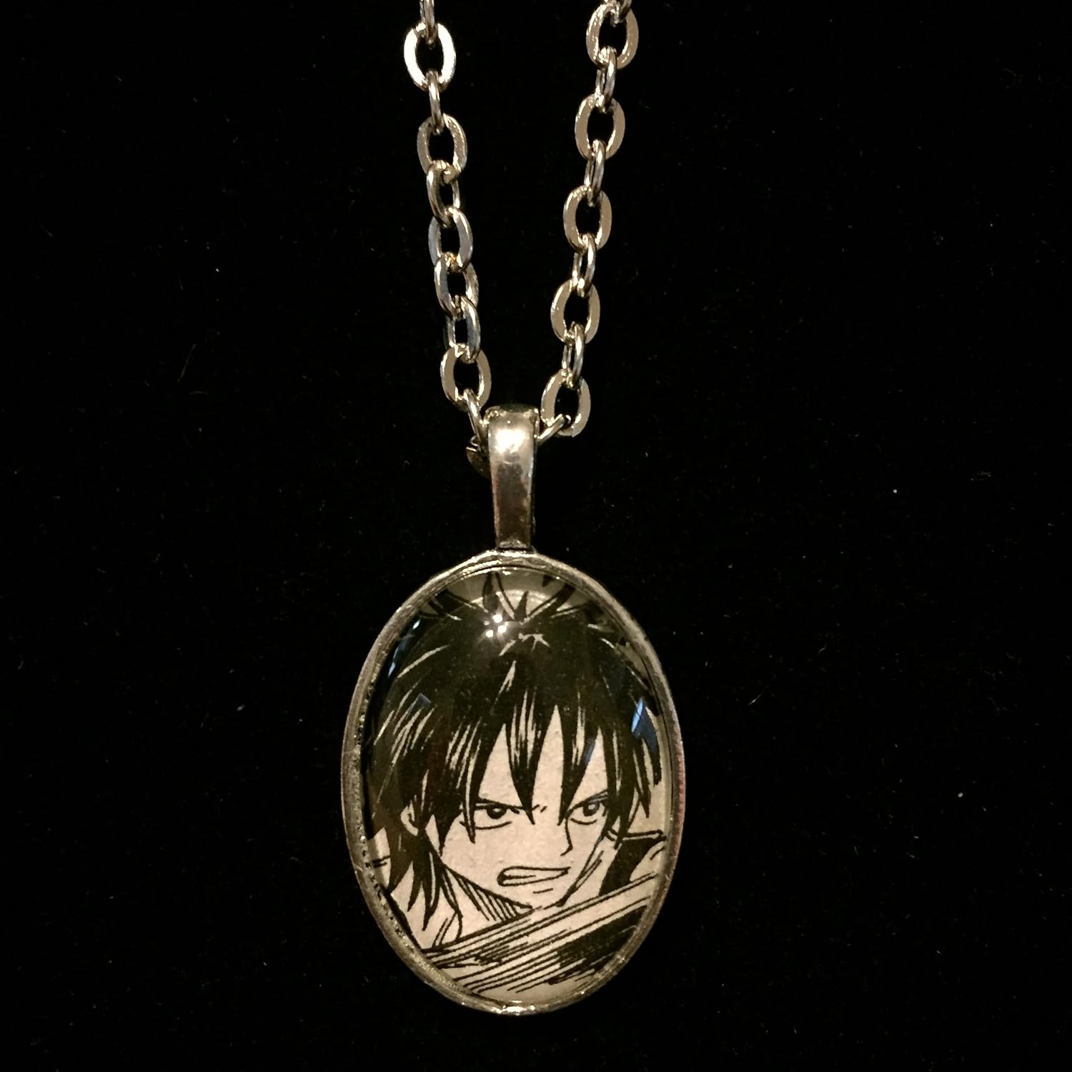 Amazon Com Fairy Tail Gray Fullbuster Manga Pendant With Chain Handmade