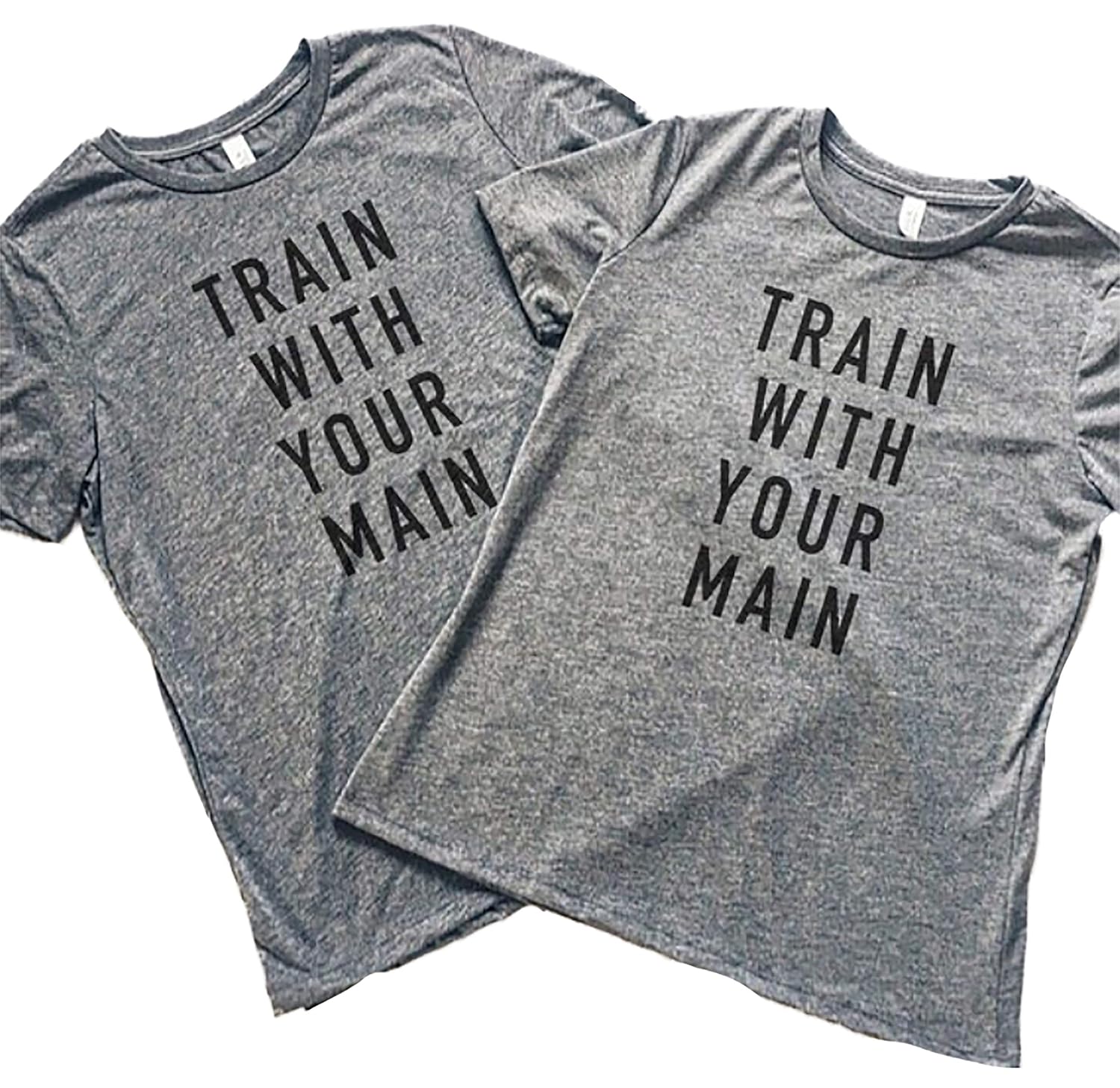 Amazon Com Train With Your Main Matching Gym Shirts For