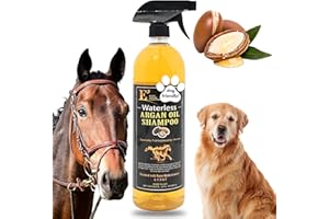 E3 Waterless Argan Oil Shampoo for Horses - Convinient Care for Mane & Tail, Effortless Application, Nourishes Hair & Skin, Versatile use, Time-Saving Solution, Amazing Smell 32 oz