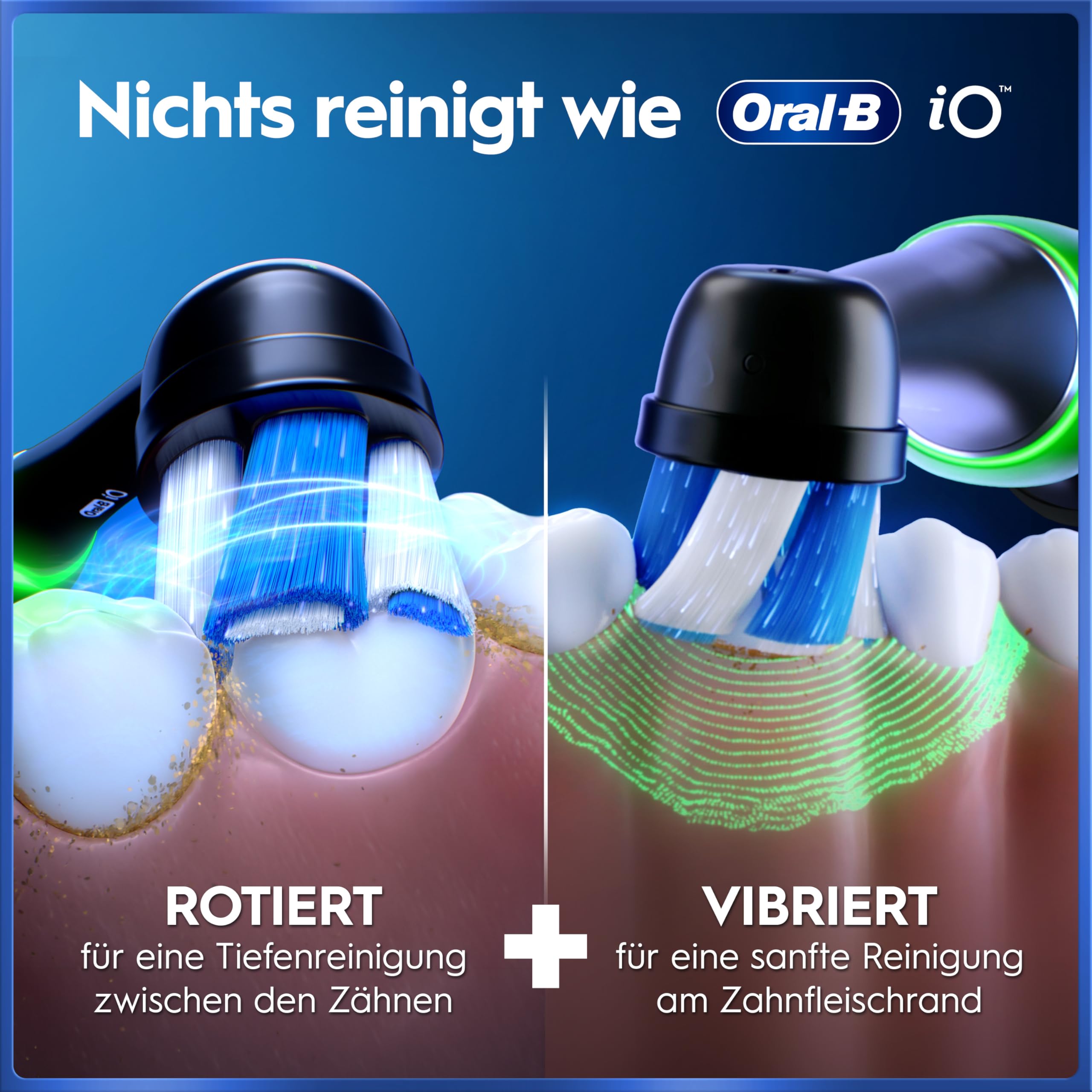 Oral-B iO Series 5 Plus Edition Elektrische Zahnbürste — Electric Toothbrush, Inkl. 3 Aufsteckbürsten und Reise-Etui — 5 Putzmodi für Zahnpflege, Zahnbürste Elektrisch, Designed by Braun, Schwarz 5