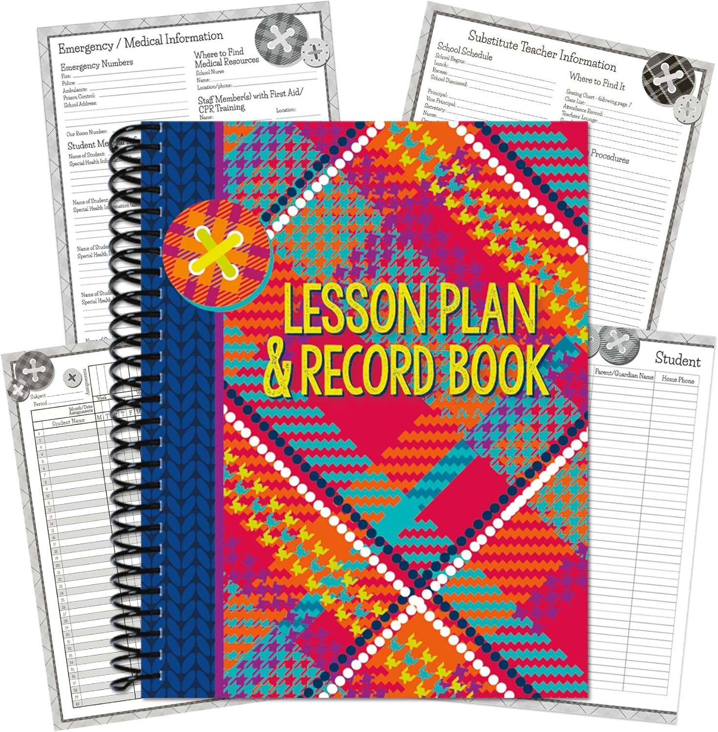 Eureka Dr. Seuss's Cat In Hat Lesson Plan/Record Book Miscellaneous, 40 Weeks, 8.5" x 11": Toys & Games