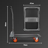 VonHaus Folding Platform Trolley 150kg Capacity Heavy Duty Platform Truck view 8