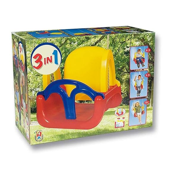 Androni Giocattoli 107174355 - 3 in 1 Schaukel, Sortierte Farbe