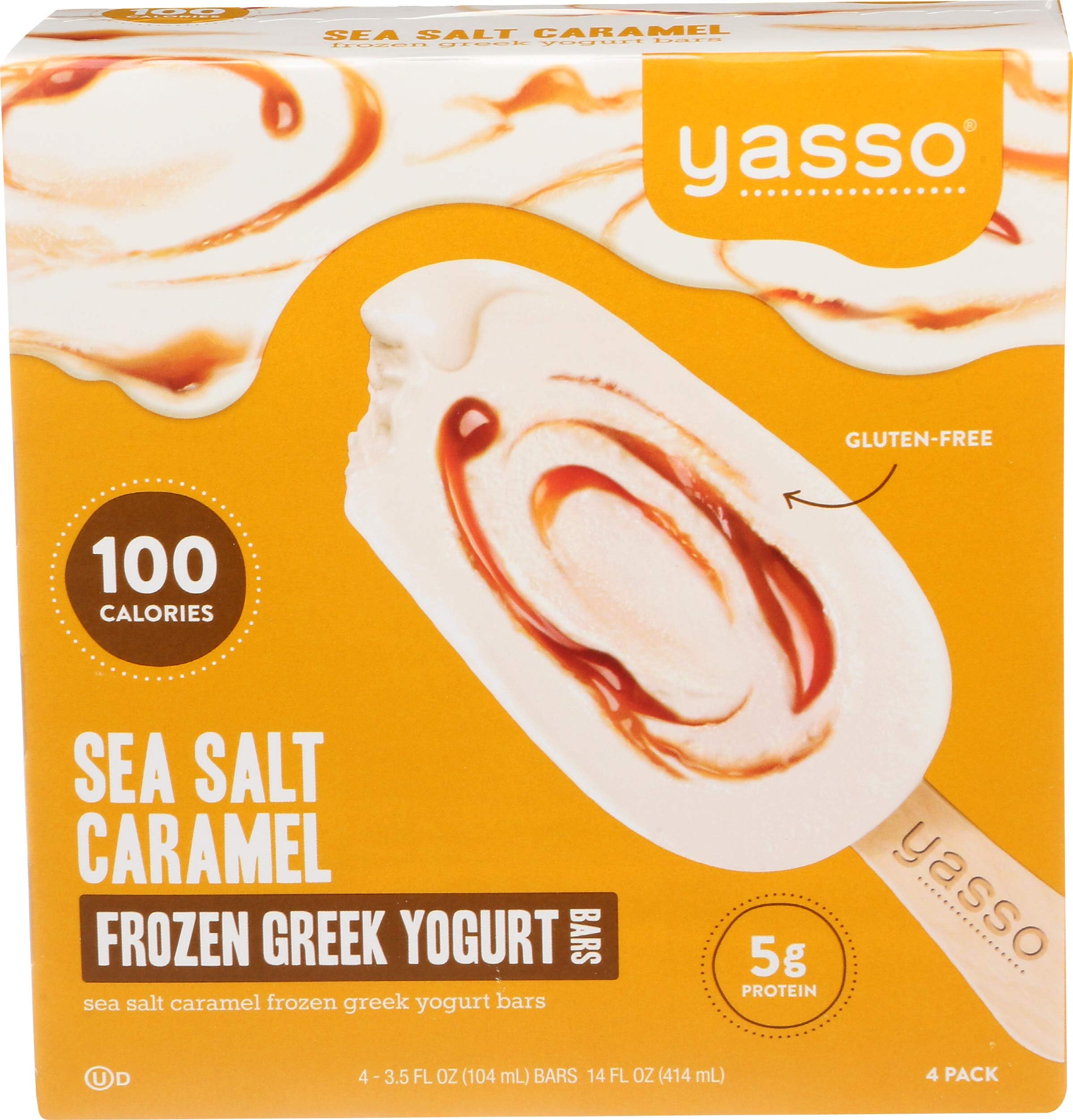 Yasso, Bar Frozen Yogurt Greek Caramel, 3.5 Ounce