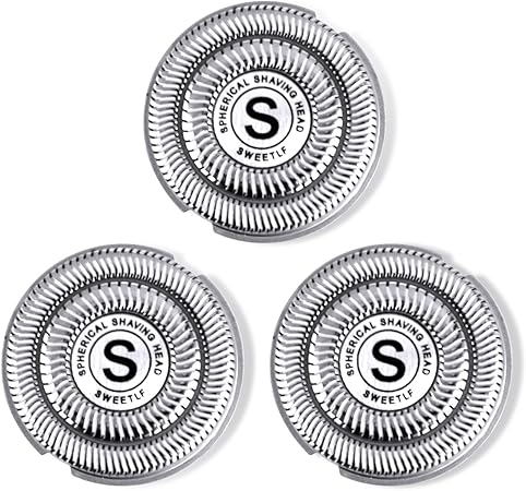 Sweetlf pack de 3 têtes de rasoir rotatives pour sweetlf rasoir electrique homme Clearance