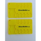 2pcs Micro SD Card Case, Holder, Organizer Yellow