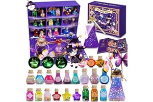 KIDDYCOLOR Magic Potion Kit for Kids - 22 Mixed Fairy Potion Bottles, Art Craft & Decoration Toys for Girls Ages 6 7 8 9 10 12+ Year Magical Workshop Kit for Boys Girls Birthday Party Gift, Christmas