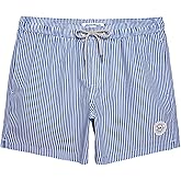 maamgic Mens Swim Trunks 5 Inch with Mesh Lining, Quick Dry Mens Bathing Suit, Swim Shorts for Swimming and Beach