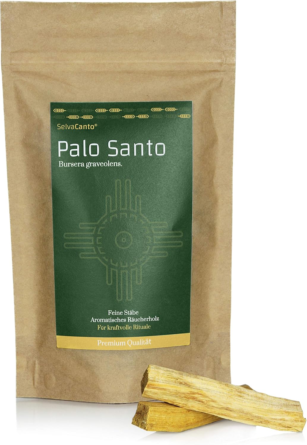 SelvaCanto® - Palo Santo Sticks - heiliges Holz | Ideal für kraftvolle Zeremonien und befreiende Reinigungsrituale | aromatisches Räucherholz | 50g | (21,24€/100g)