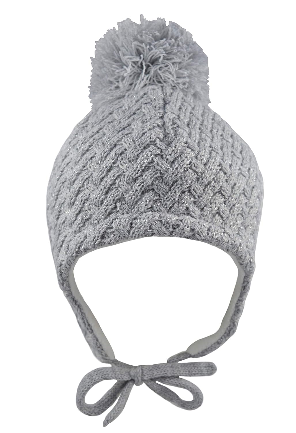 Pesci Baby Pom Pom Hat With Chin Ties And Ear Flaps Girls Beanie Bobble Cap Winter Knitted Sparkly Baby Clothing Baby Girls 0 24m Pesci Baby Pom Pom Hat With Chin Ties And Ear Flaps Girls Beanie Bobble Cap Winter Knitted Sparkly Baby Clothing Baby Girls 0 24m