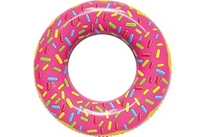SportsStuff STRAWBERRY DONUT Floatable Tube for Pool, Lakes, River